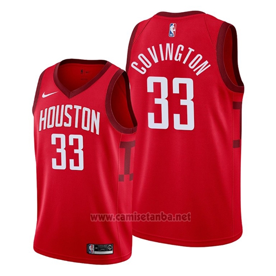 Camiseta Houston Rockets Robert Covington #33 Earned 2019-20 Rojo